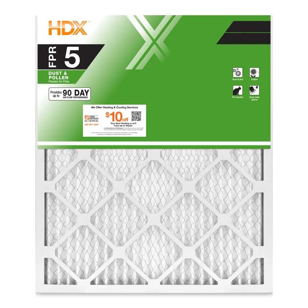 1 PACK or 3 PACK – Air Filter Standard Pleated FPR 5 Dust Filters Furnace AC