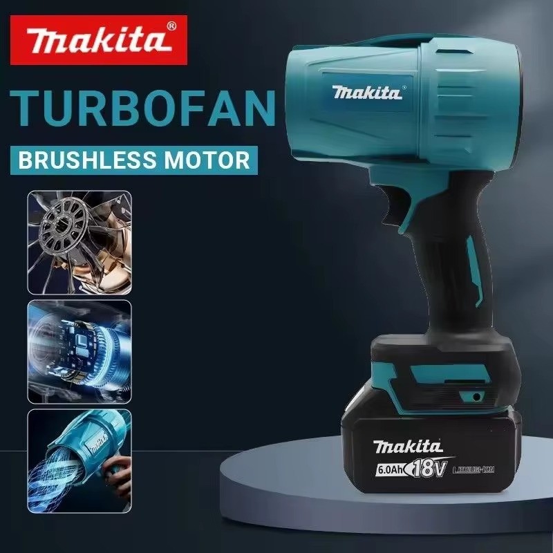 Makita 18V 30000RPM Brushless Turbo Jet Blower Violent Fan Electric Air Duster