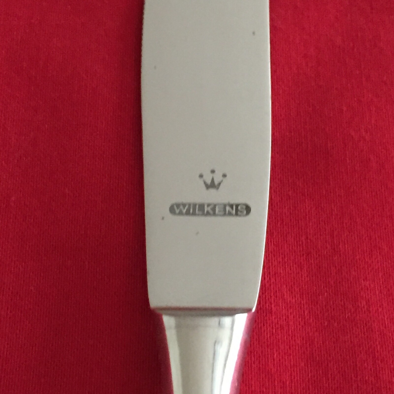 Wilkens Unknown Beaded Bands Slender Handle Dinner Knife 8 1/4″ Stainless Steel