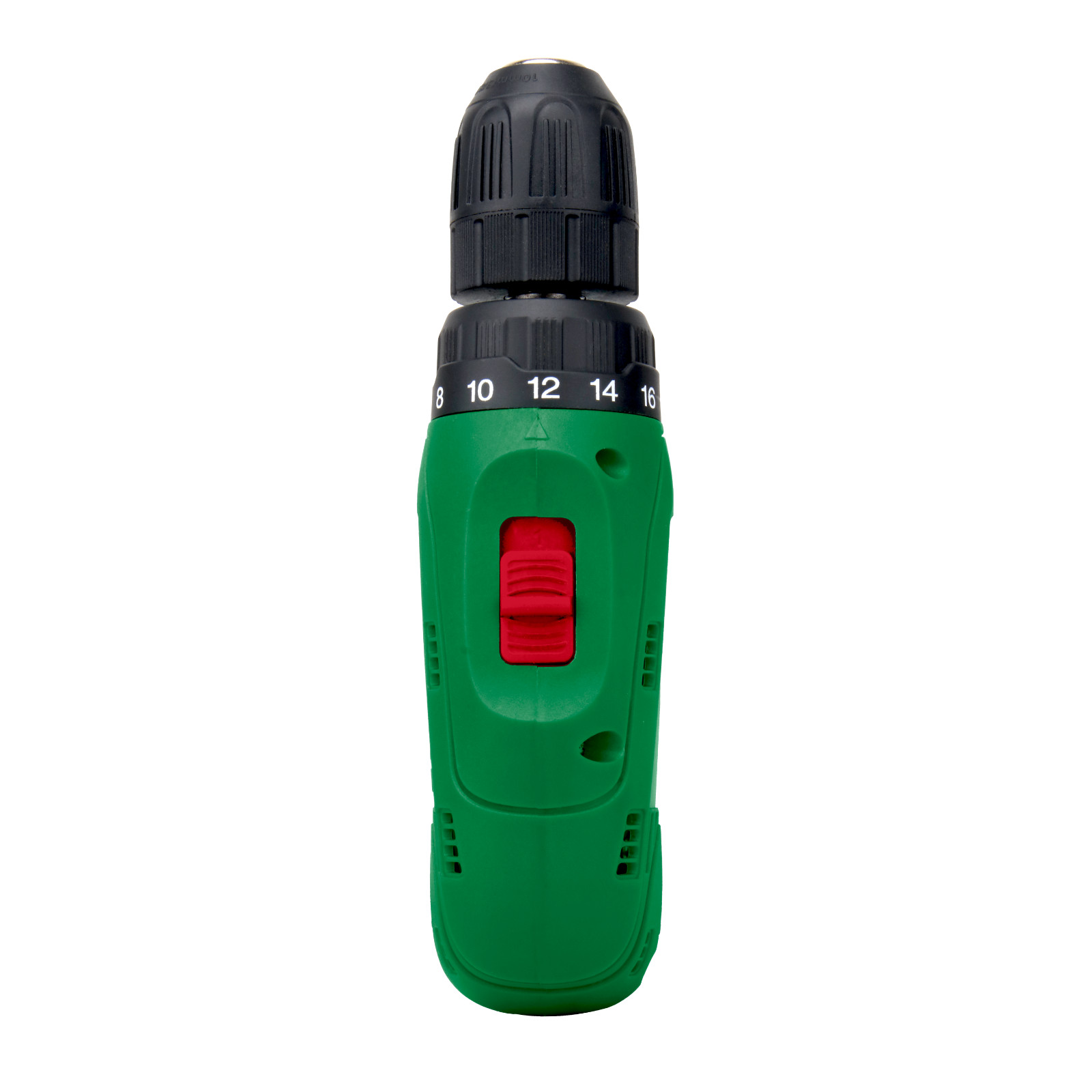 Electric Drill Set 12V Li-Ion Green Woodworking 18+1 Torque 1500RPM w/ Case