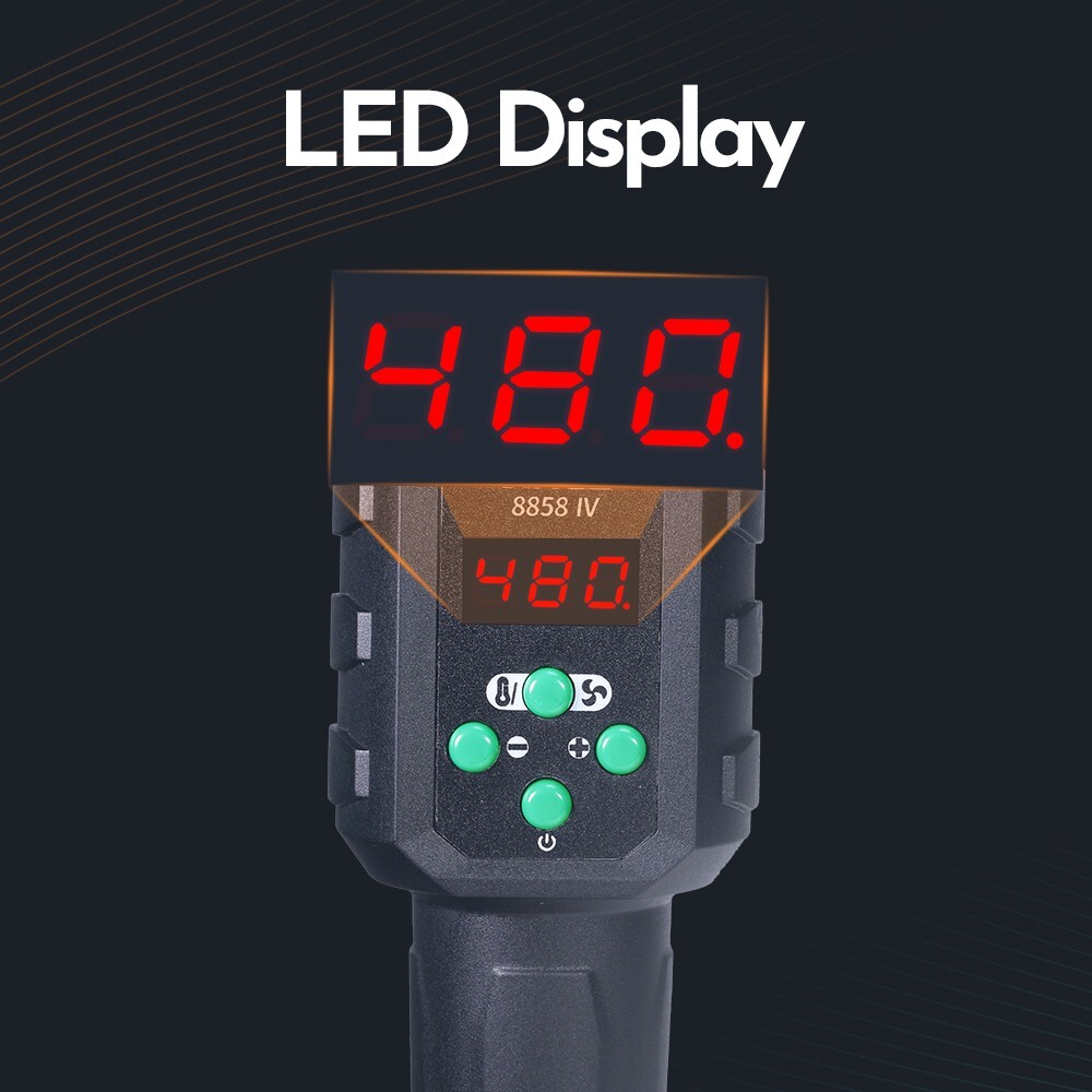 700W Hot Air Gun with Adjustable Temp, Mini Portable Heat Gun & Rework Station