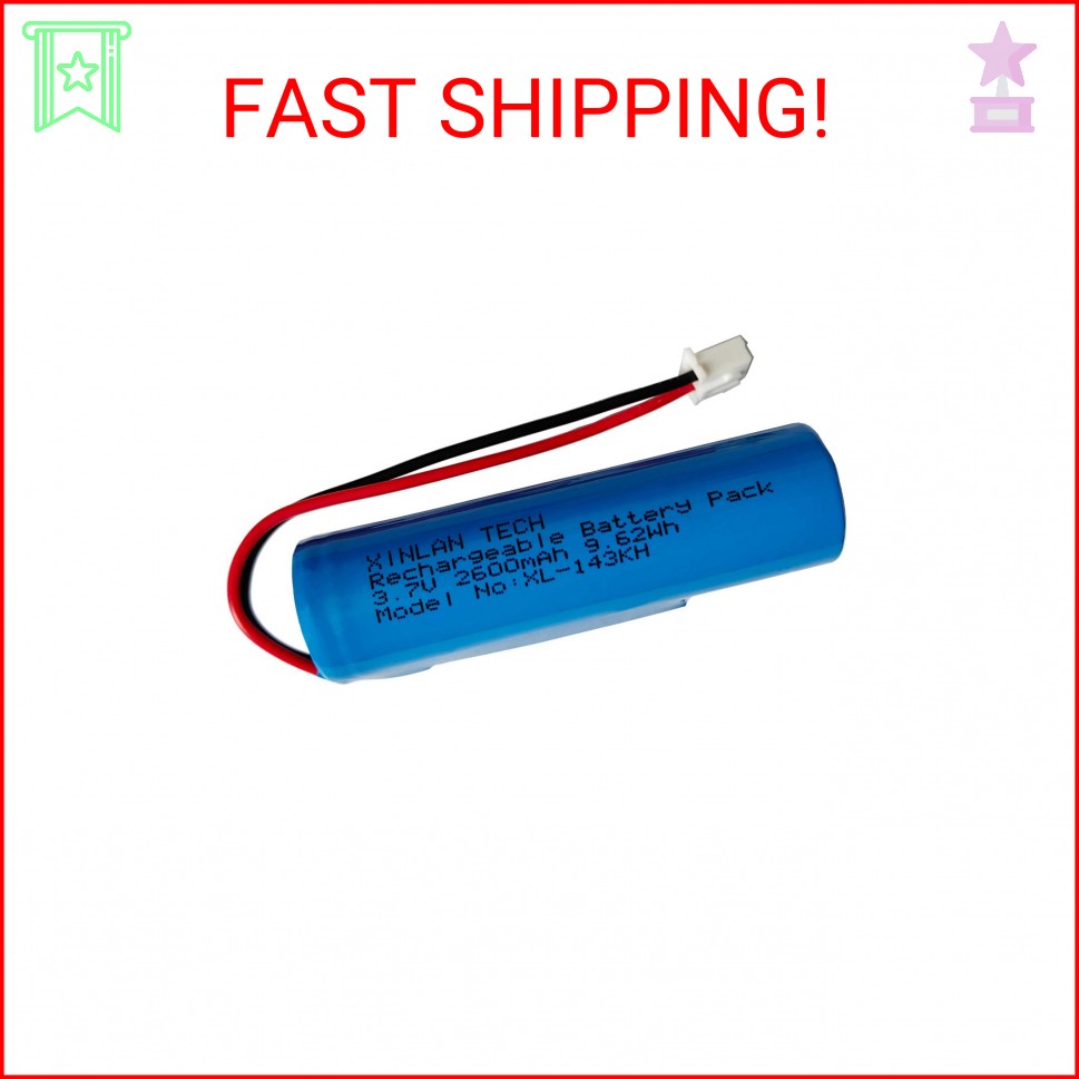 XINLANTECH 3.7V 2600mAh 18650 Rechargeable Li-ion Battery with Jst XH2.54/2P Con