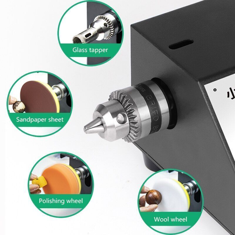 350W Electric Belt Sander Mini DIY Benchtop Polisher Wet Dry Grinding Machine US