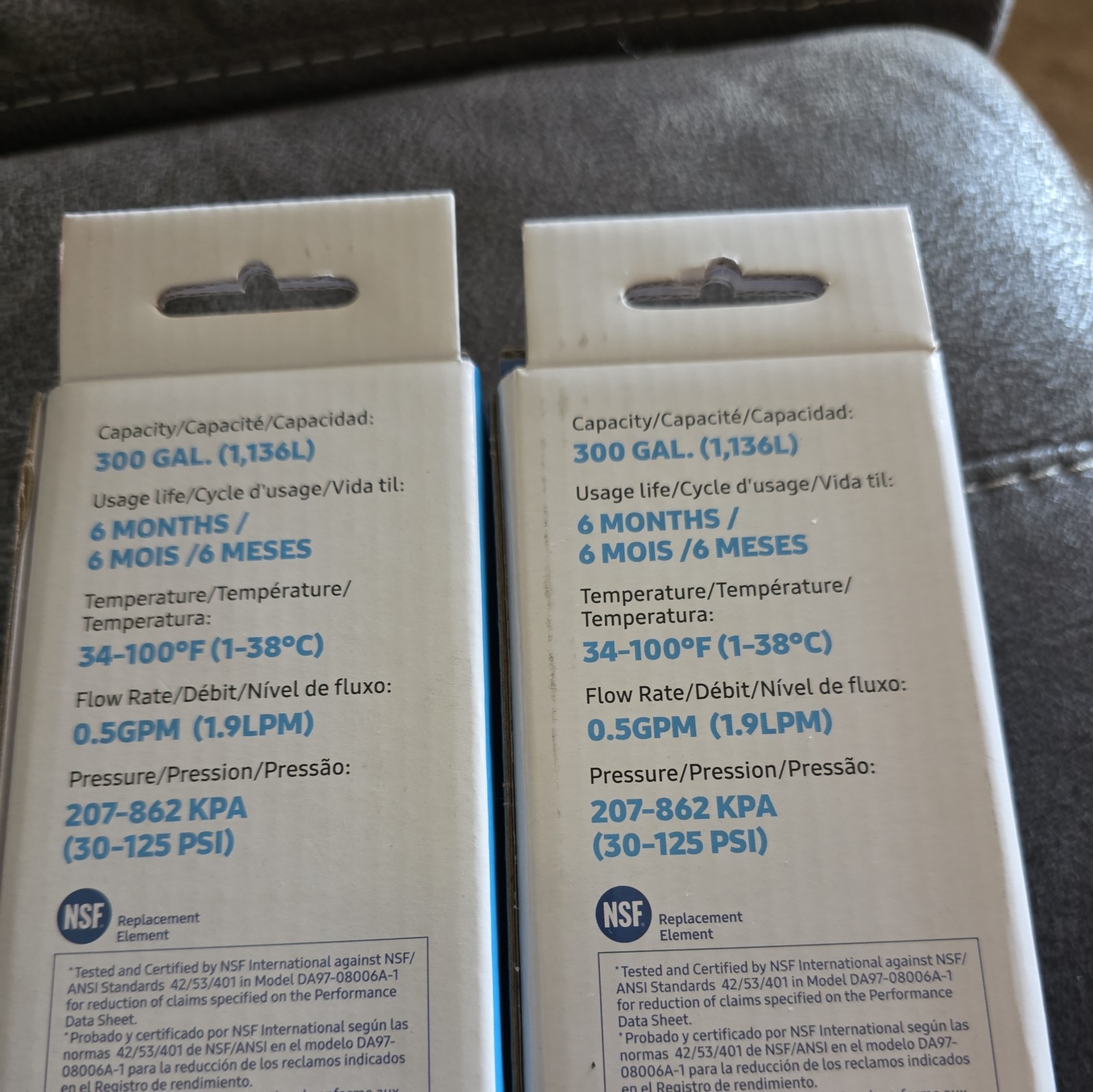 2 Pack Samsung DA29-00020B HAF-CIN/EXP Refrigerator Water Filters Genuine