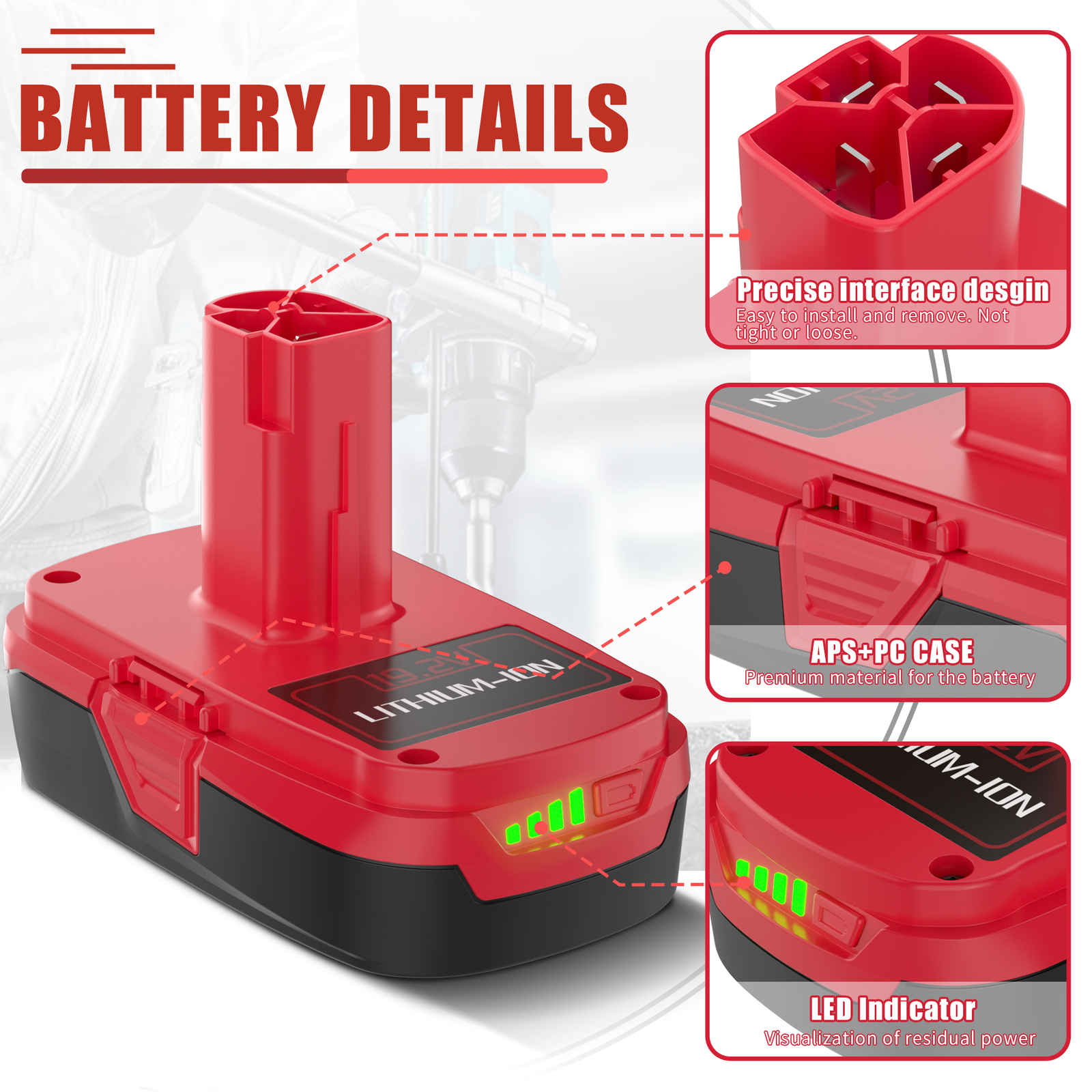 PACK 19.2 Volt For Craftsman C3 DieHard Lithium ion Battery/Charger 315.115410