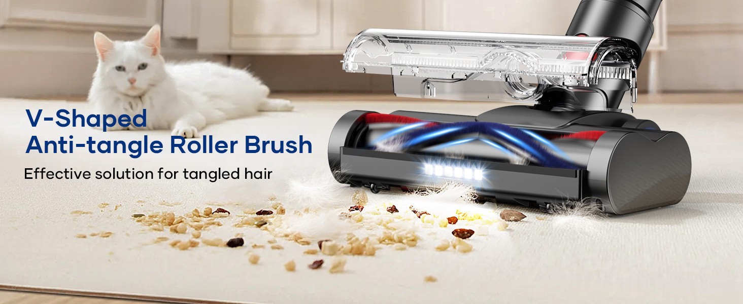 8-in-1 Cordless Vacuum Cleaner 1.5L Stick 45Kpa Lightweigh Rechargeable 45min