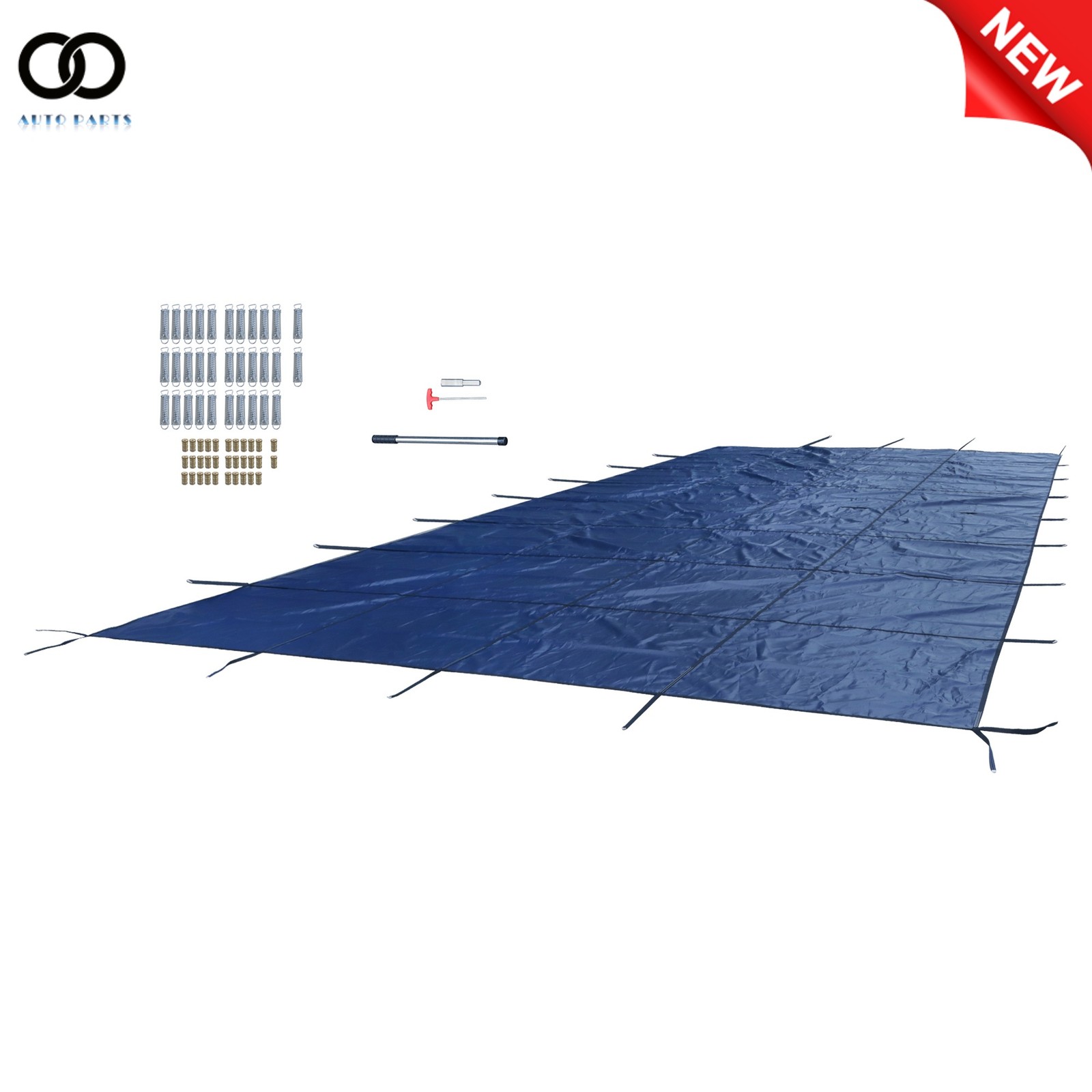 27×47FT Blue Heavy Duty Inground Pool Safety Cover Suit For 25×45FT Pool