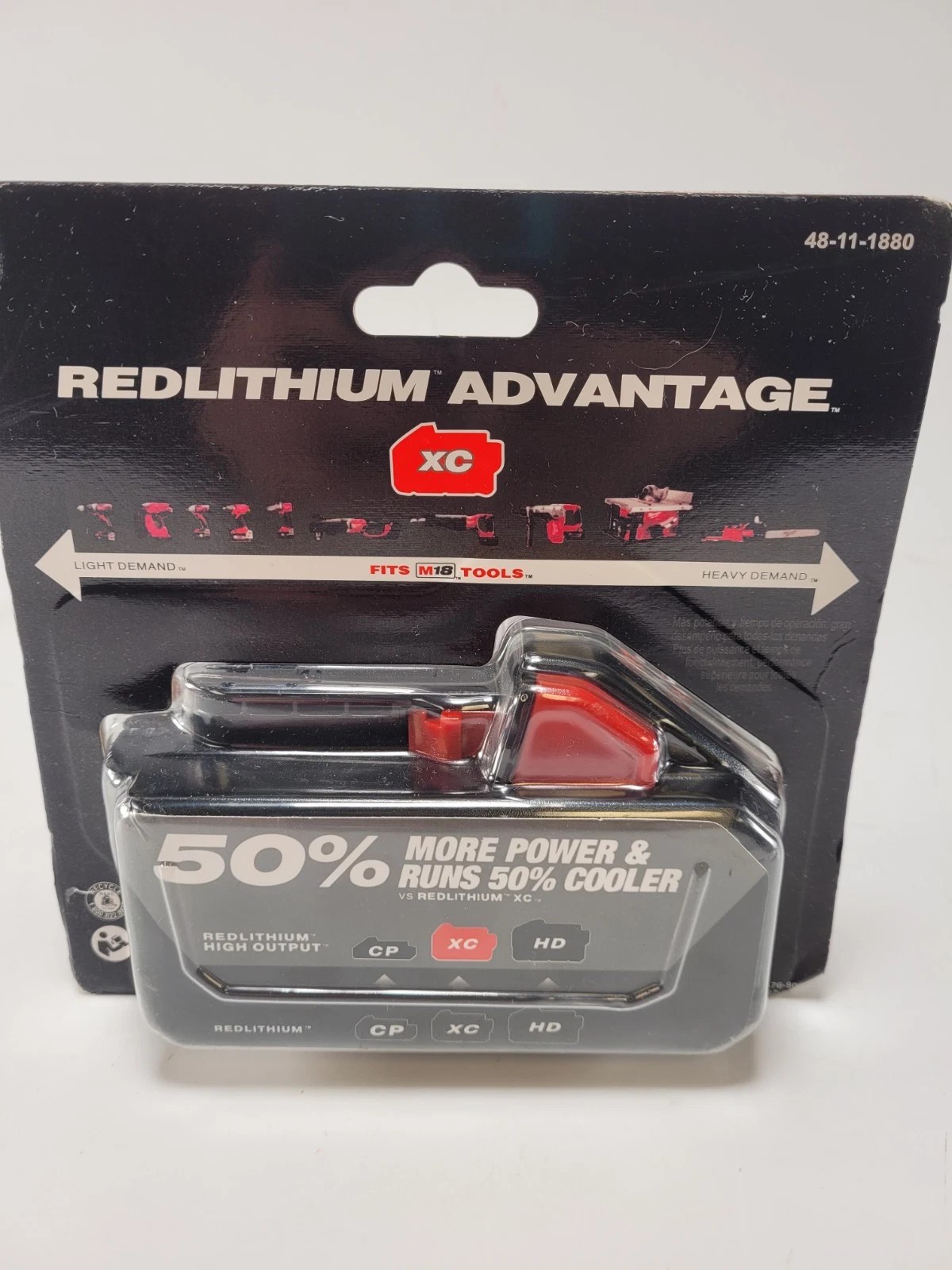 2 Pack New Milwaukee 48-11-1880 M18 HIGH OUTPUT 18V 8Ah XC8.0 Cordless Battery