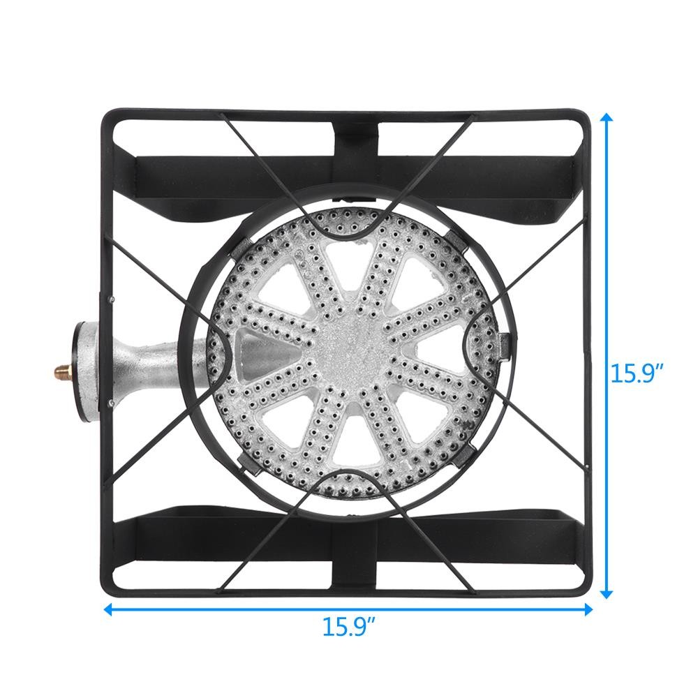 200,000 BTU Outdoor Gas Round Single Propane Stove Camp Burner Picnic Grill BBQ