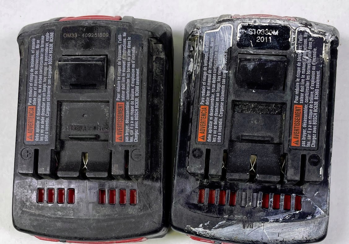 Bosch 18V Lithium BC-660 Charger &(2) Slimpack HC Li-Ion Battery Packs BAT610G