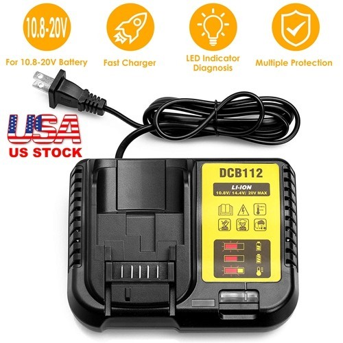 Battery Charger Replacement Fit for Dewalt 10.8-20V DCB107 DCB101 DCB200 DCB205